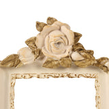 Vintage képkeret 10 × 15 cm – rózsás, krémszínű