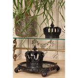 Dekor korona 13,2 cm – fekete