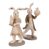 Barokk dekor figura nyúl 23 cm