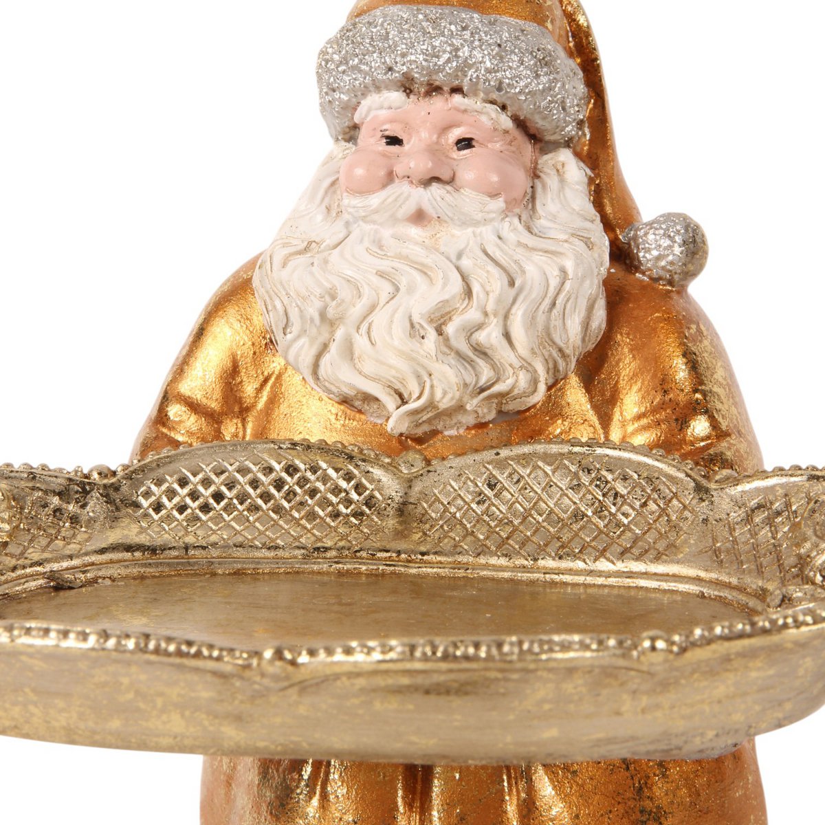 Mikulás figura tálcával 16 cm