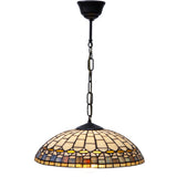 Tiffany függőlámpa 40 cm – Quarz, borostyán