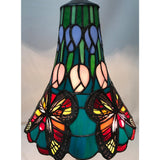 Tiffany asztali lámpa 25 cm – Butterfly, pillangó, többszínű