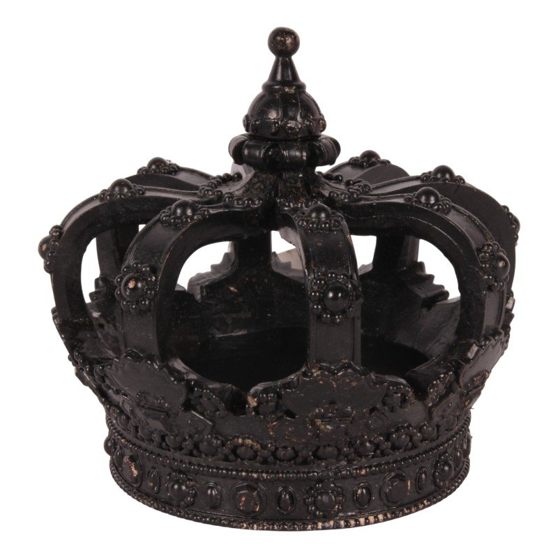 Dekor korona 13,2 cm – fekete