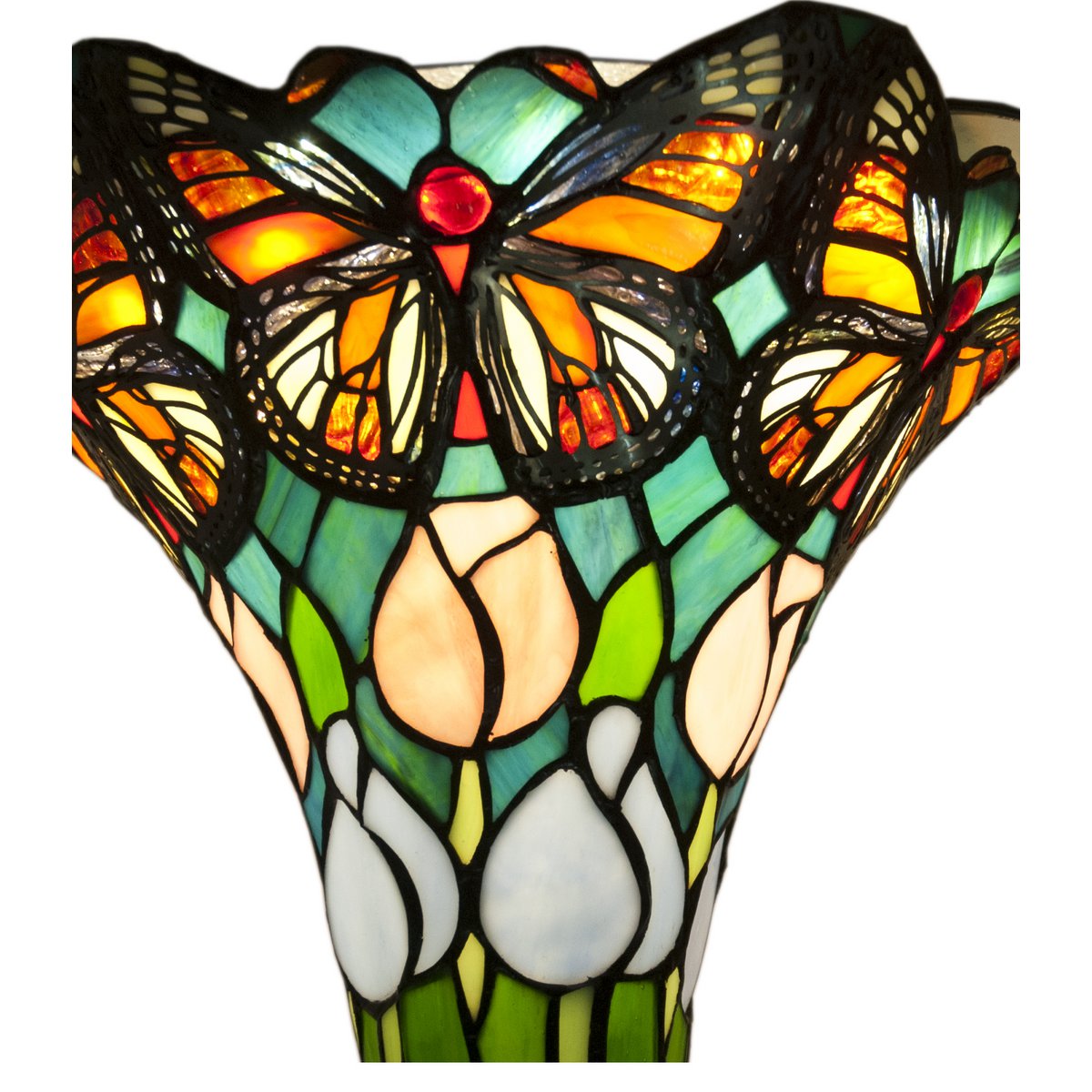 Tiffany fali lámpa – Butterfly, pillangó, többszínű