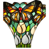 Tiffany fali lámpa – Butterfly, pillangó, többszínű