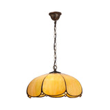 Tiffany függőlámpa 30 cm – Virginia, bézs