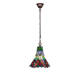 Tiffany függőlámpa 25 cm – Butterfly, pillangó, többszínű