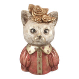 Dekor figura macska büszt 17 cm