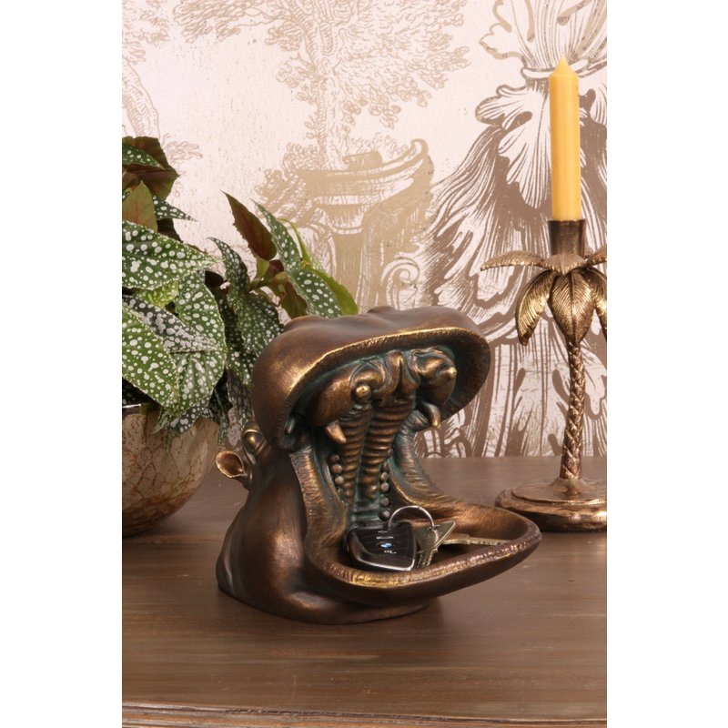 Dekor figura víziló 25,5 cm