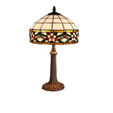 Tiffany asztali lámpa 30 cm – Museum, többszínű