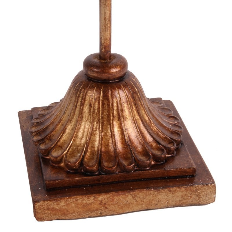 Dekor figura liliom motívum állványon 38 cm – arany