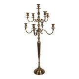 Vintage gyertyatartó 182 cm – 9 ágú, arany