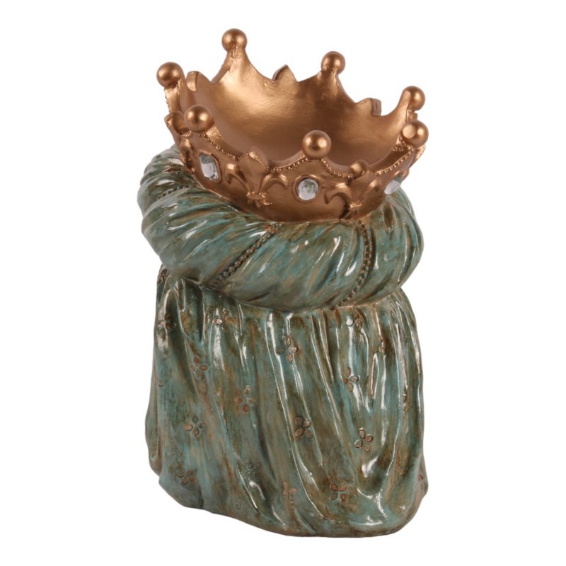Dekor figura mór fej 25 cm – zöld