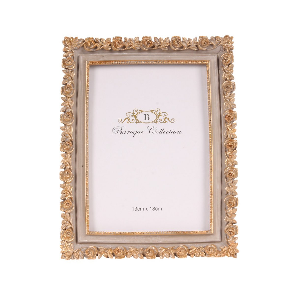 Vintage képkeret 13 × 18 cm – taupe