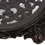 Kerek dekor tálca 29 cm – fekete