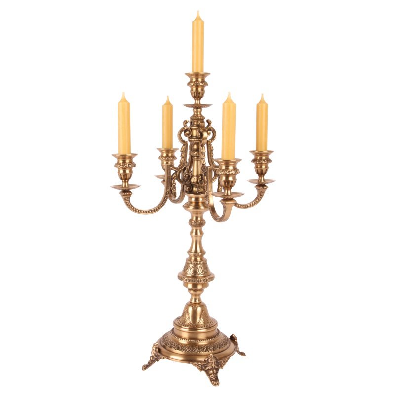 Vintage gyertyatartó 53 cm – arany