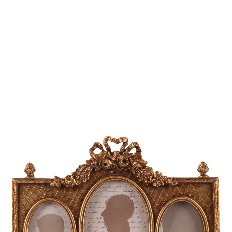 Vintage képkeret 9 × 13 cm – ovális, arany