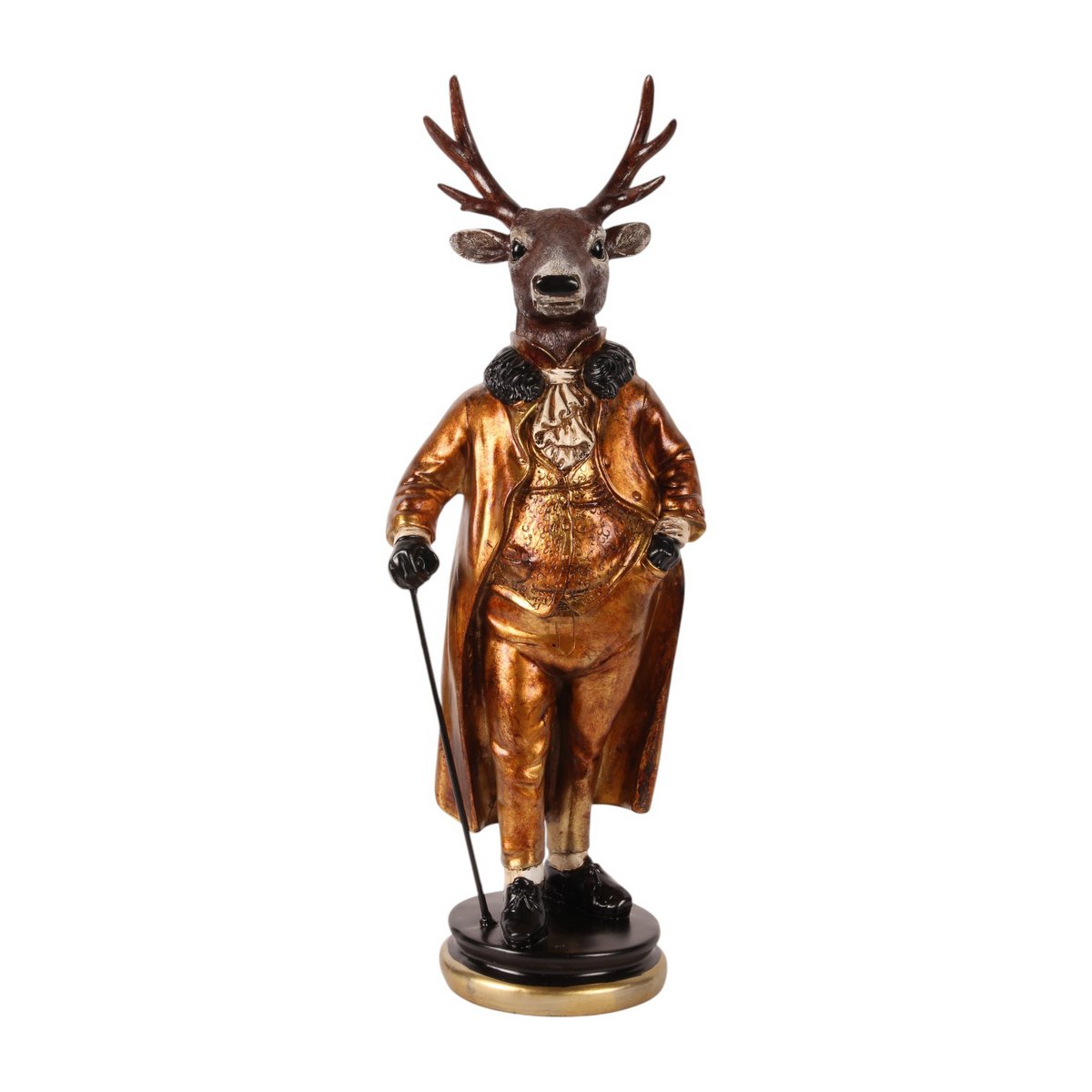 Dekor figura álló szarvas 23 cm – arany