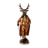 Dekor figura álló szarvas 23 cm – arany