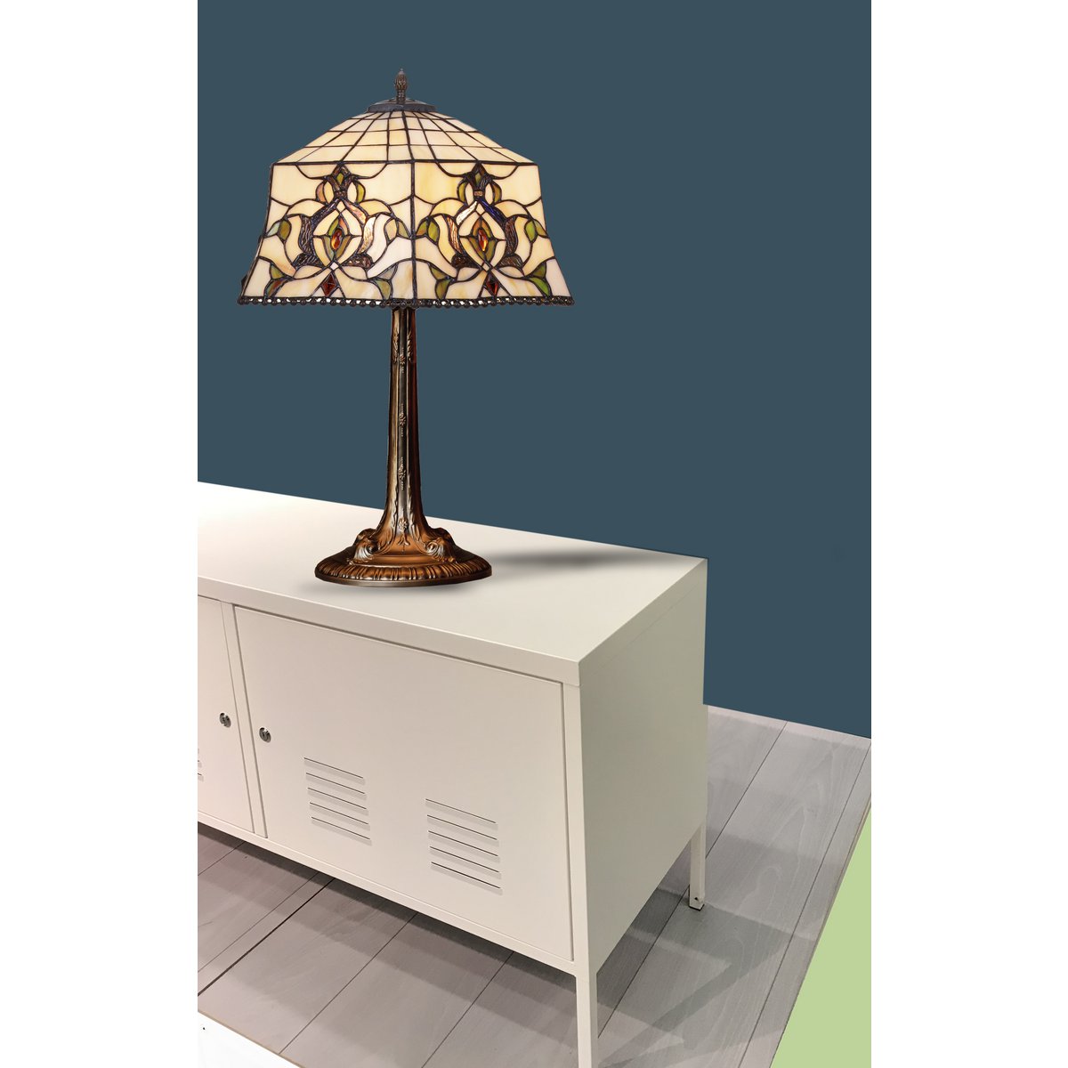 Tiffany asztali lámpa 40 cm – Hexa
