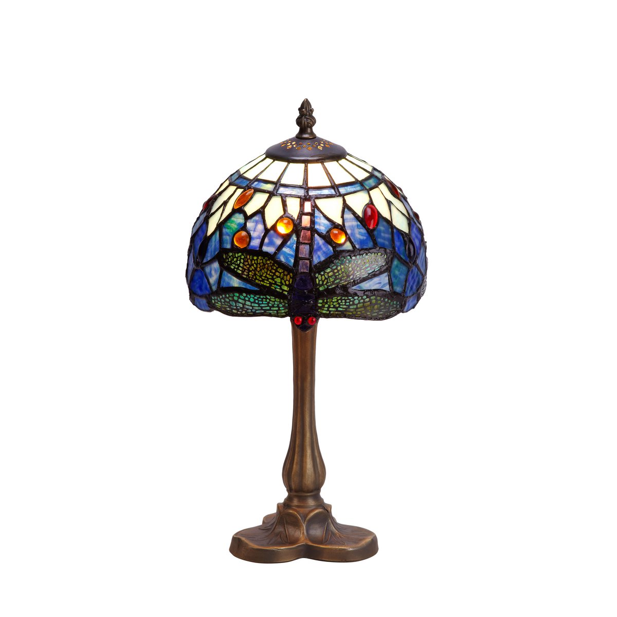 Tiffany asztali lámpa 20 cm – Belle Epoque, kék