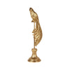 Dekor figura madár figura állványon 49 cm – arany
