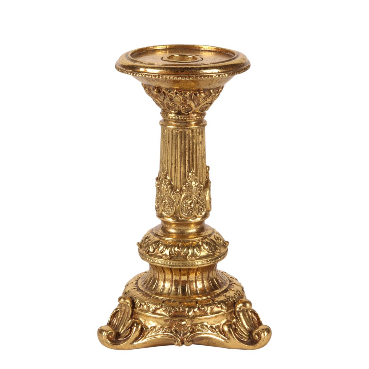 Vintage gyertyatartó 23 cm – arany