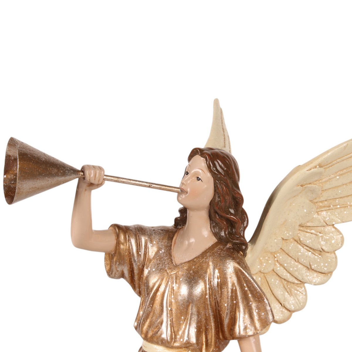 Dekor figura angyal 41 cm – bézs