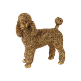 Dekor figura uszkár kutya 12,5 cm – arany