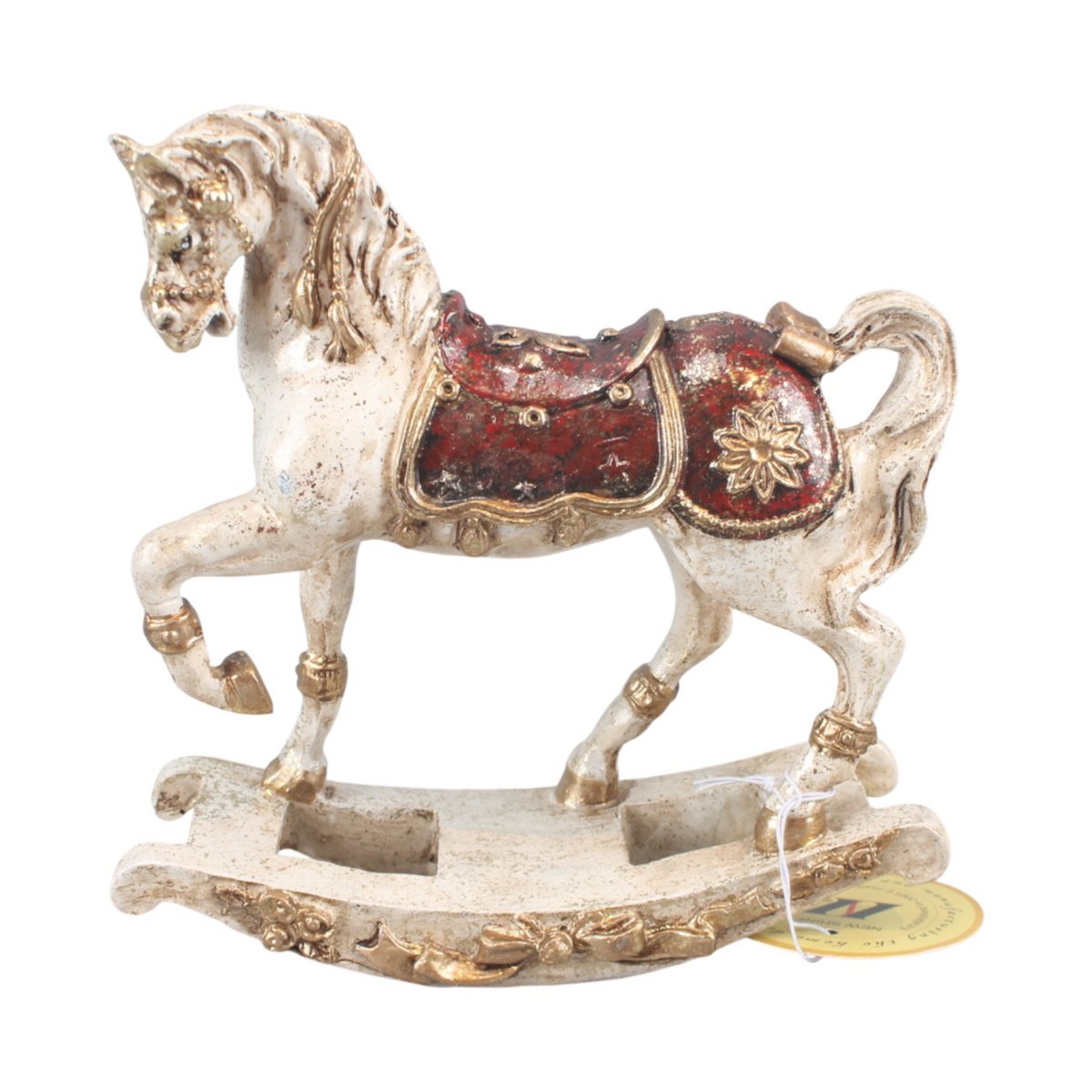 Dekor figura hintaló 16,5 cm – fehér