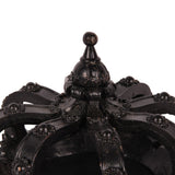 Dekor korona 13,2 cm – fekete
