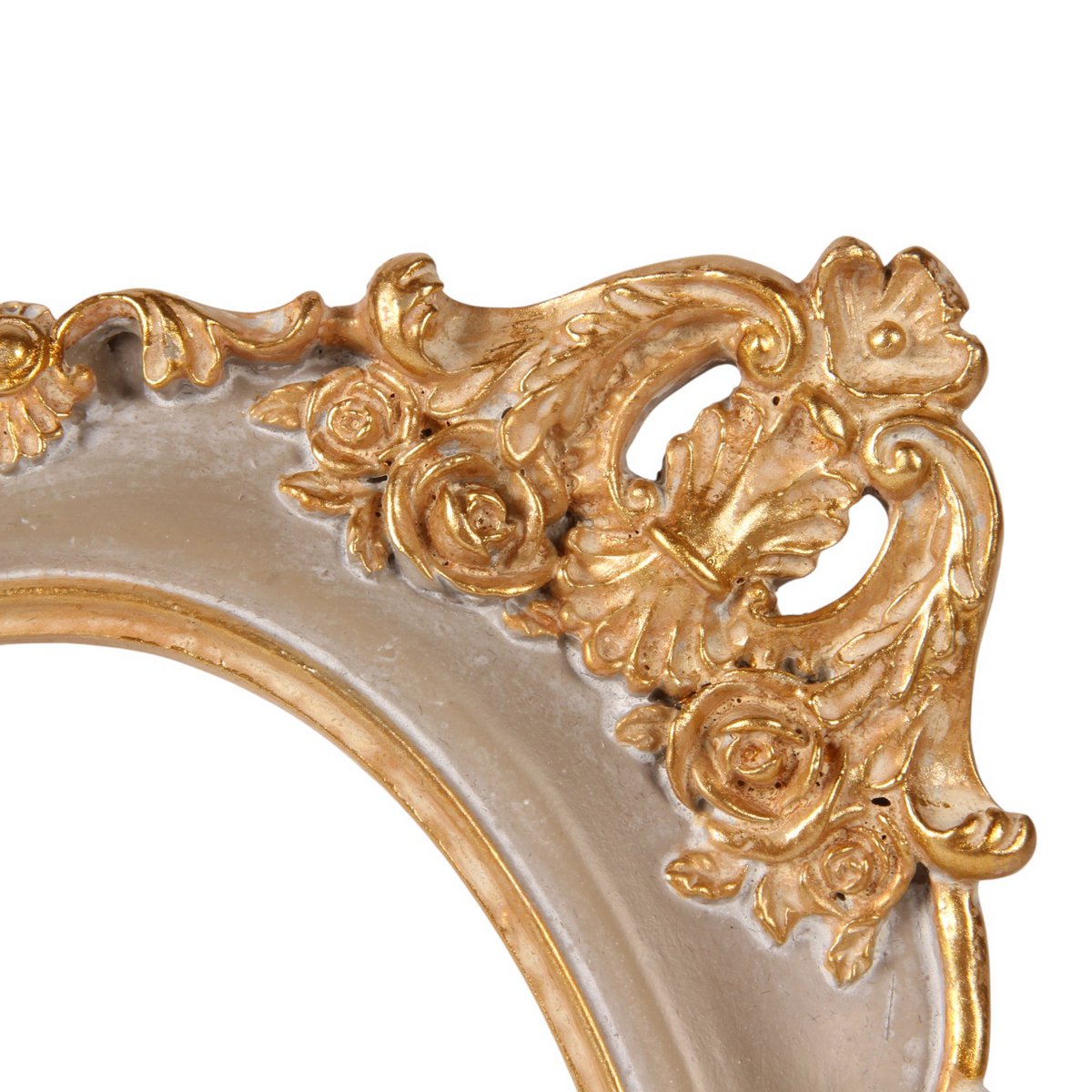 Vintage képkeret 10 × 15 cm – ovális, taupe