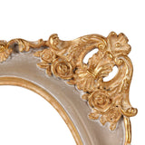 Vintage képkeret 10 × 15 cm – ovális, taupe
