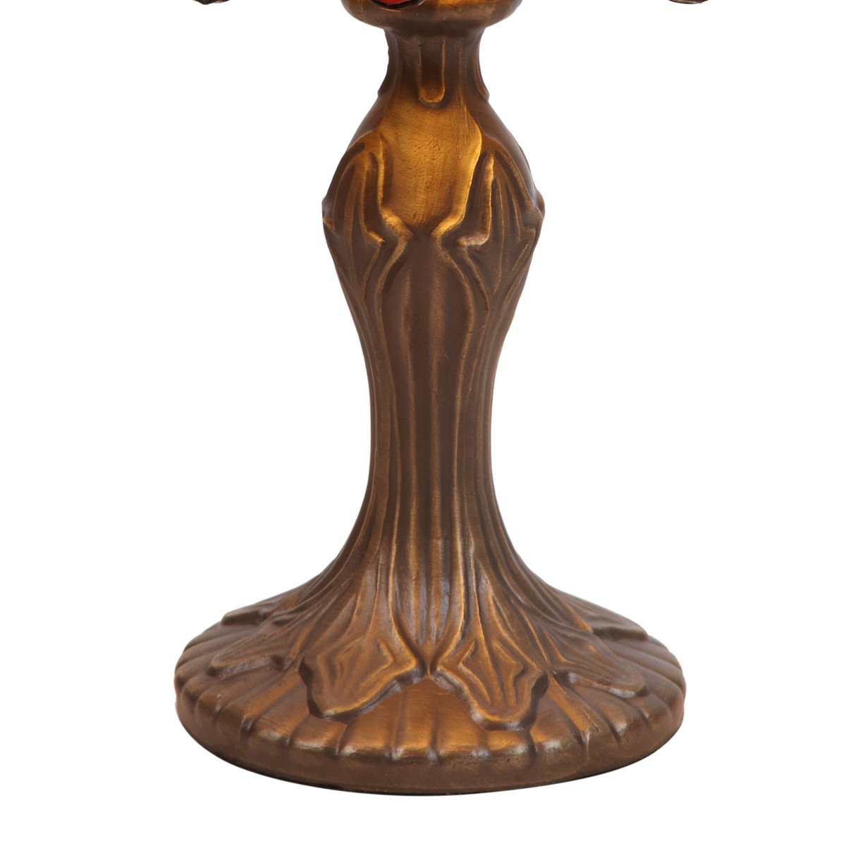 Tiffany asztali lámpa 20 cm – Compact, bézs-barna-rózsaszín