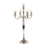 Vintage gyertyatartó 80 cm – 5 ágú, ezüst