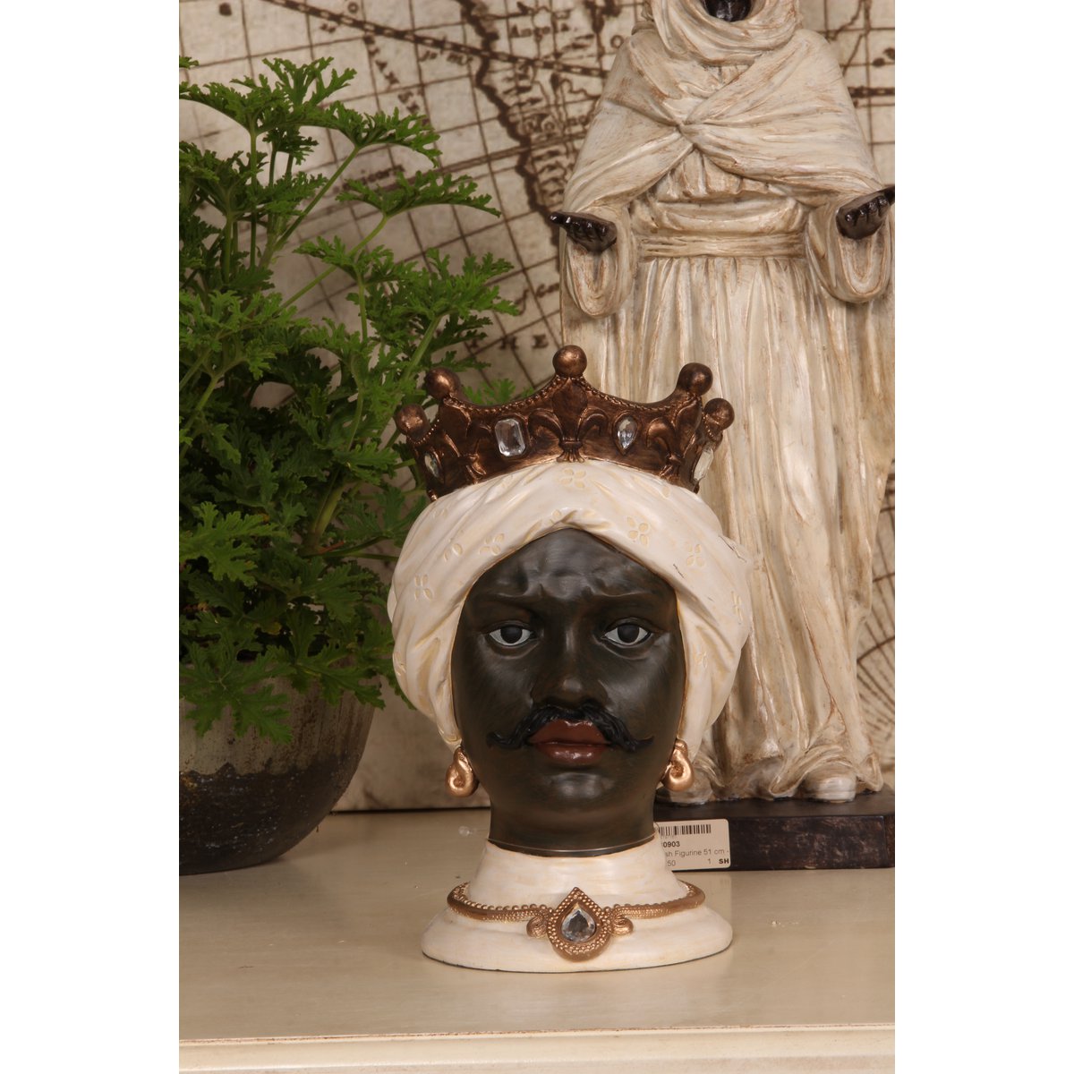Dekor figura mór figura 24 cm – elefántcsont
