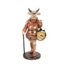 Dekor figura tehén órával 25 cm – rózsaszín