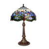 Tiffany asztali lámpa 40 cm – Belle Epoque, kék