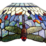 Tiffany asztali lámpa 40 cm – Belle Epoque, kék