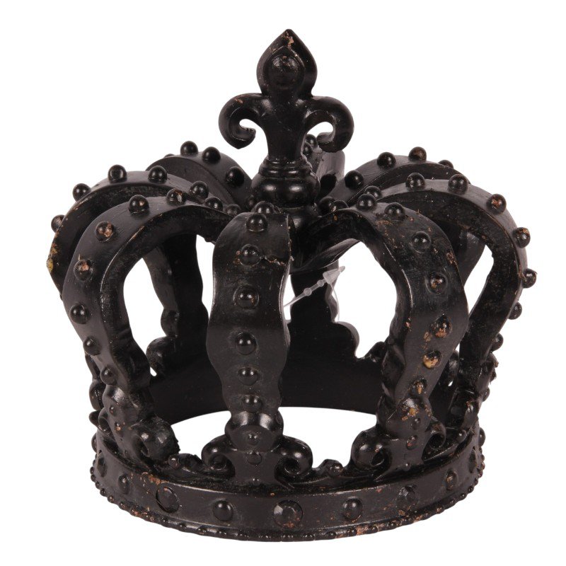 Dekor korona 13,2 cm – fekete