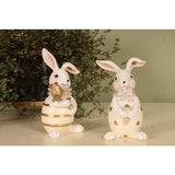 Barokk dekor figura nyúl 14 cm