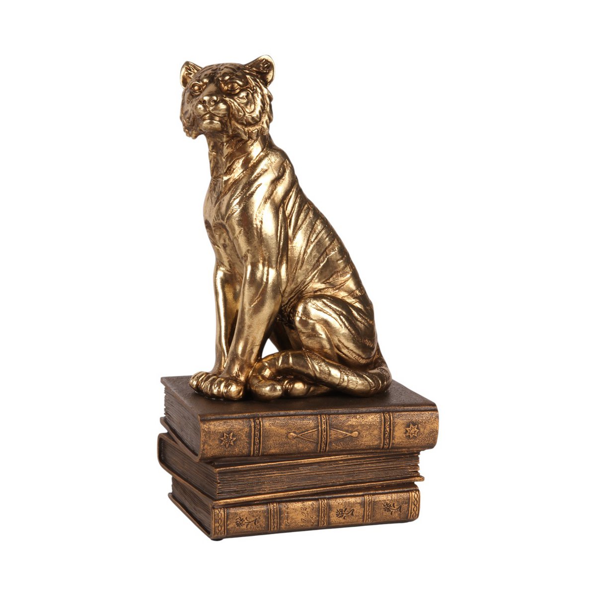 Dekor figura tigris könyveken – arany