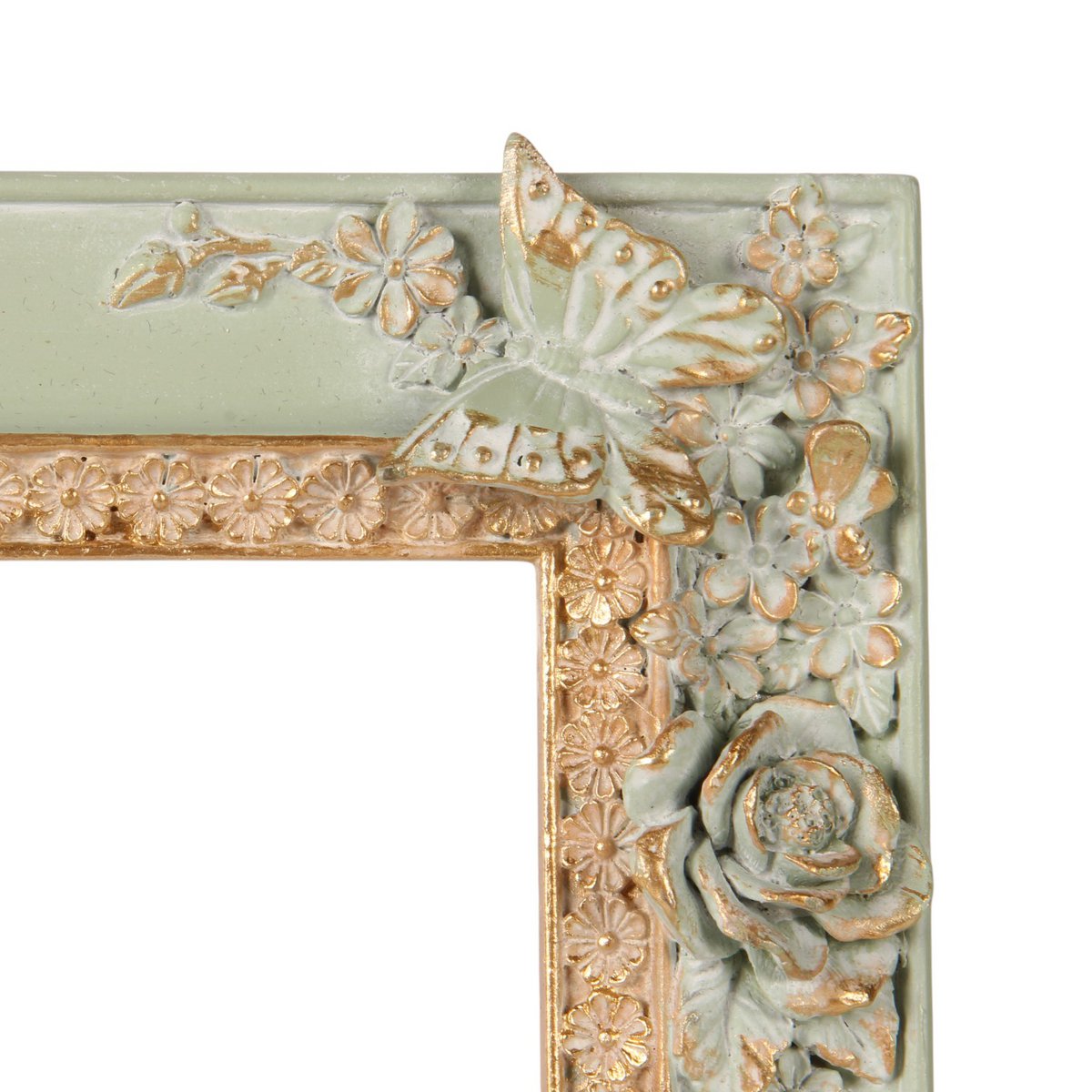 Vintage képkeret 10 × 15 cm – jégkék