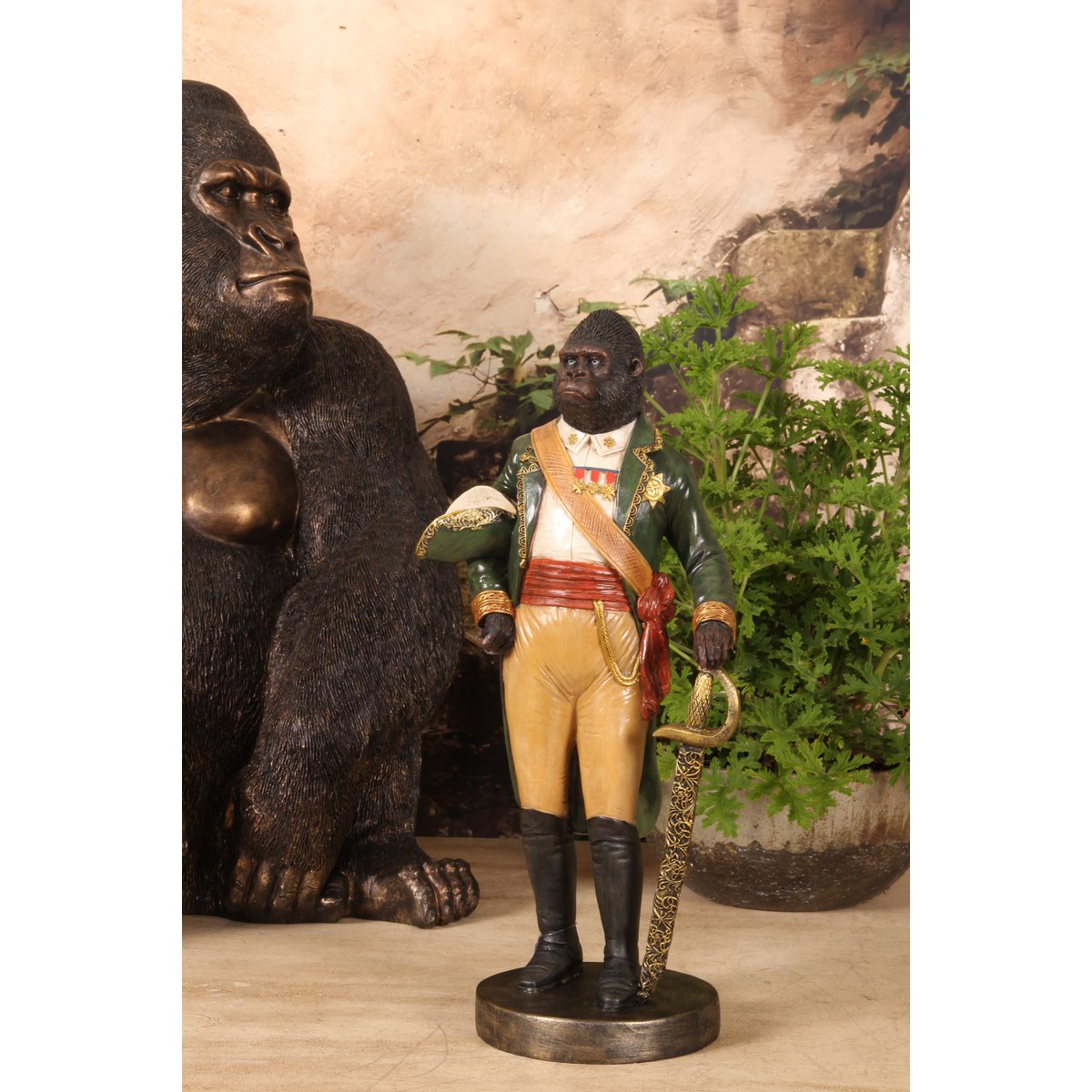 Dekor figura álló orangután 40,5 cm