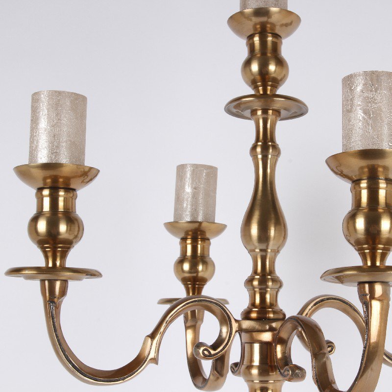 Vintage gyertyatartó 104 cm – 5 ágú, arany
