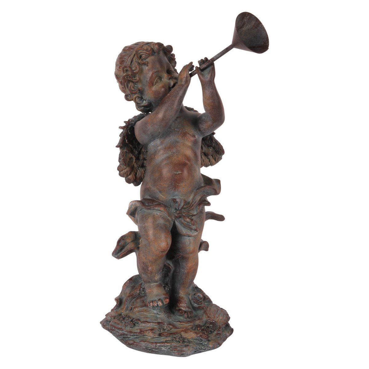 Dekor figura angyal 38 cm – barna