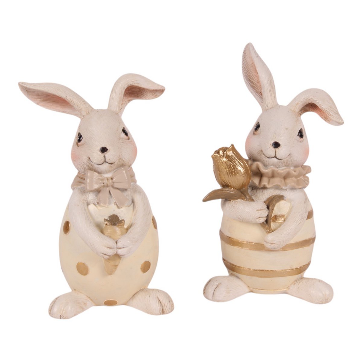 Barokk dekor figura nyúl 13 cm