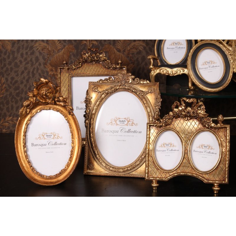 Vintage képkeret 13 × 18 cm – arany