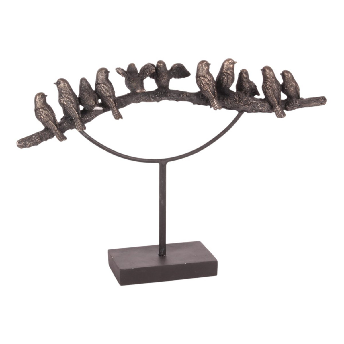 Madárpár 30 cm – arany