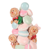 Dekor figura karácsonyi figura 27 cm – rózsaszín